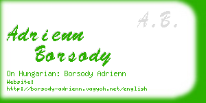 adrienn borsody business card